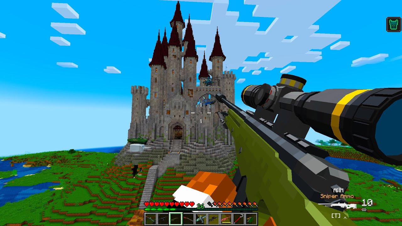 I Destroyed Pillager Castle with Modern Weapons Because their King TROLLED me! 🤣💥