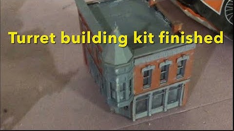 N Scale layout update December 2021, turret building kit finished