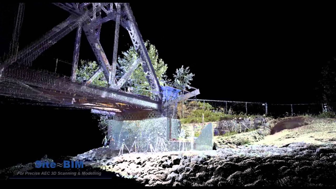 SiteBIM Laser Scan of Canadian Pacific Rail Bridge