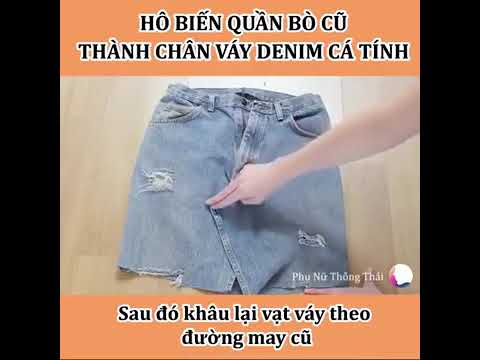 Video: Cách Làm Váy Từ Quần Jean