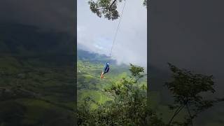 Could You Rope Swing Off A 1000 Ft Cliff? #Basejump #Basejumping #Skydive #Skydiving #Ropeswing #Fly