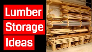 Watch video about lumber storage ideas and get inspired.