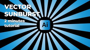 How to design sunburst spiral background | Adobe illustrator tutorial