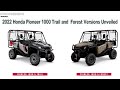 2022 Honda Pioneer 1000 Trail & Forest: Inside Look