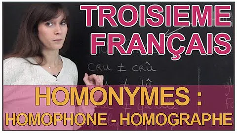 Quel est l Homographe de fils ?