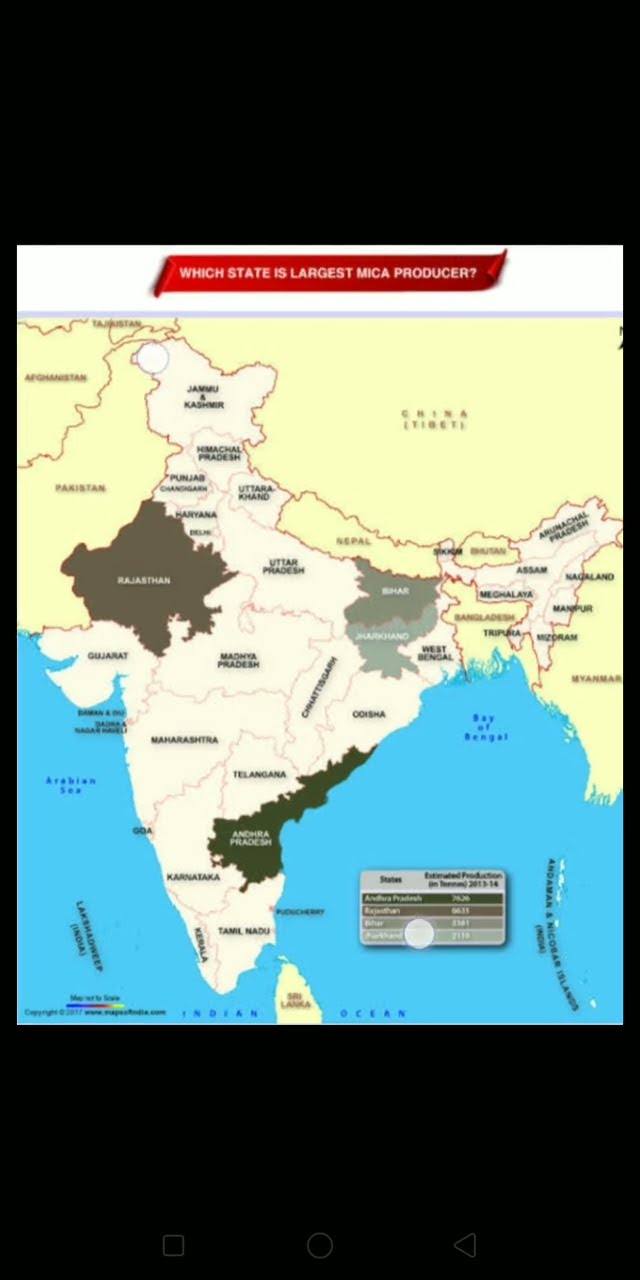 Largest Producer Of Mica In State Of India Map shortsvideo Largest Producer Of Mica In State Of India Map shortsvideo