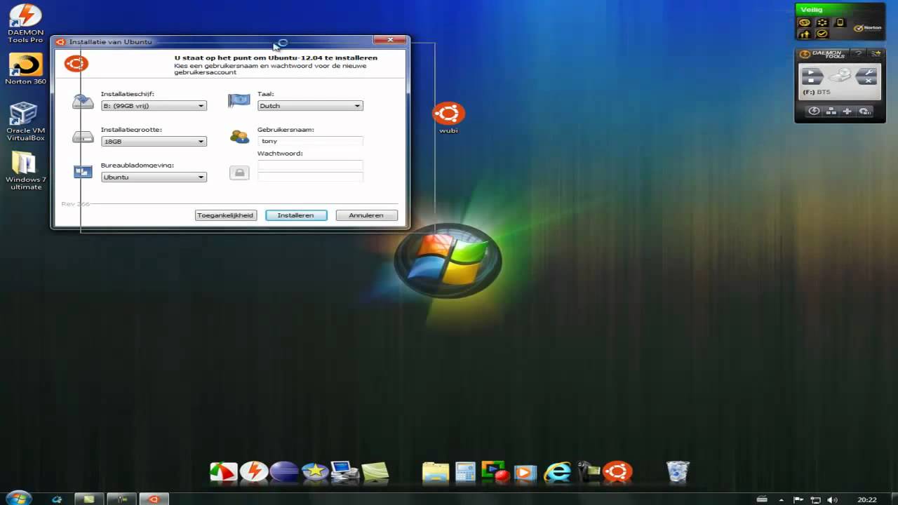 How to install ubuntu 12 04 on windows 7 youtube