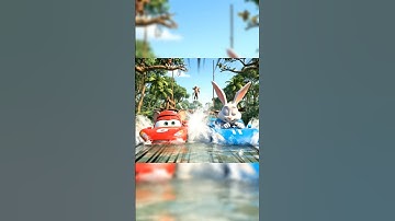 Epic Mouse vs Rabbit Racing in Jungle Adventure met Broken Bridge Deel 3 #epicrace