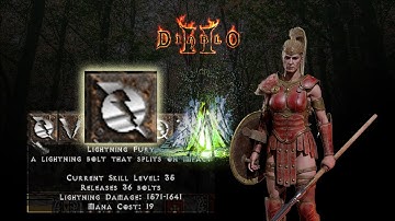 Diablo 2 Fury Within - Skill phi giáo sét Amazon Lighting Fury, phi một trúng mười