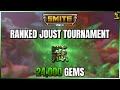 24000 gem ranked joust smite tournament hosted by hefeflo  buzz