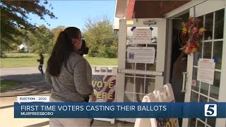 First-time voters cast their ballot in Rutherford Co.