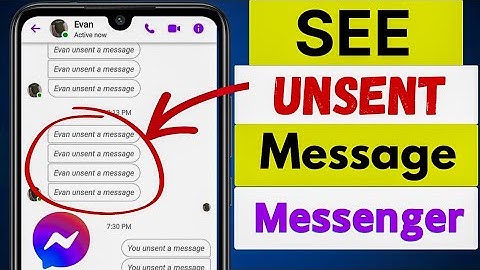 How to See Unsent Message in Messenger 2025 | New Update