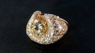 No Brand Yellow Diamond Ring