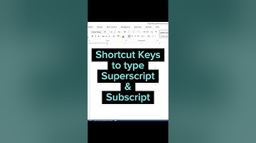 Master Word Shortcuts: Subscript and Superscript like a Pro #superscript #subscript