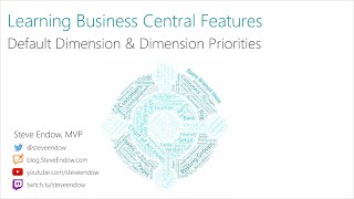 Learning BC Features - Default Dimension & Dimension Priorities