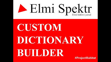 ES Custom Dictionary Builder