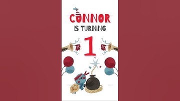 Red & White Pirate Birthday Party E-Invite Video | Digital Birthday Invitation for Kids #06E