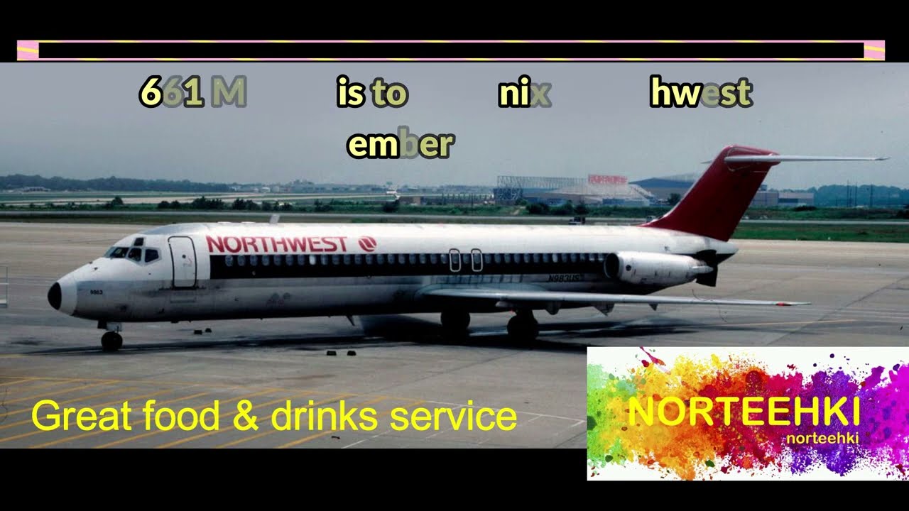 Northwest Airlines - DC 9 - Memphis to Phoenix Sept 1995     NW661