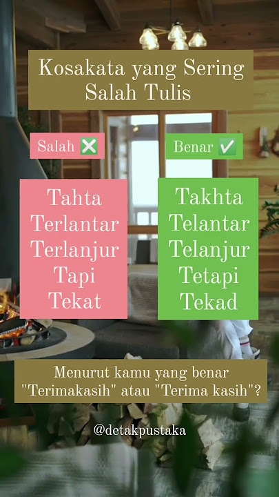 Mana yang benar? Terimakasih atau terima kasih?😁 #tipsmenulis #penulis #penulispemula