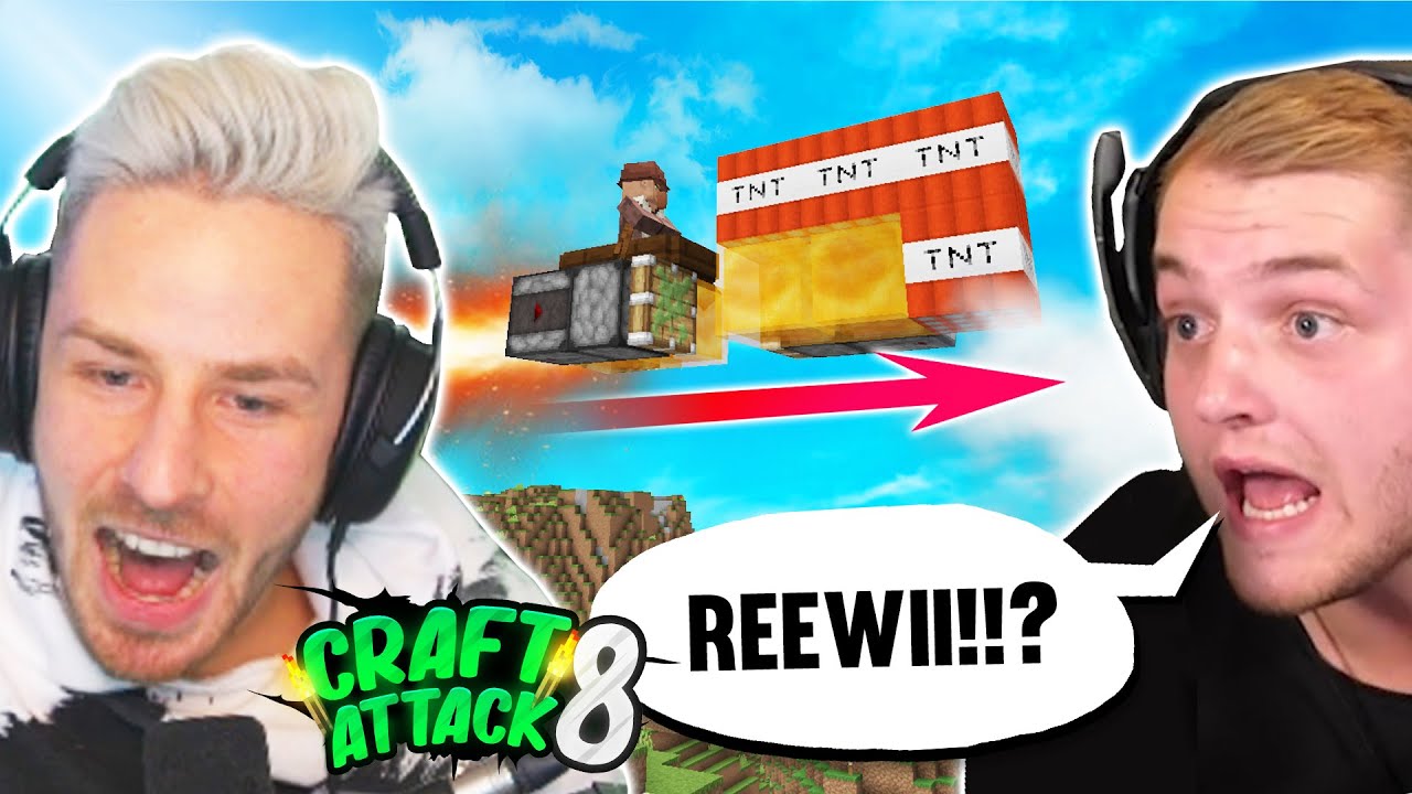 TNT BOMBER FLUGZEUG mit VILLAGER - Meine neue GEHEIMWAFFE gegen Trymacs! CraftAttack 8!