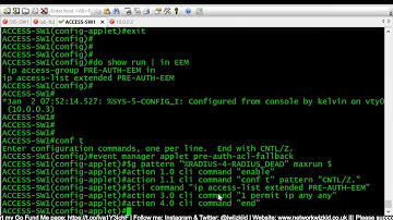Embedded Event Manager (EEM) Scripts for ISE Low Impact Mode