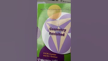 Geometry Revisted by Coxeter and Greitzer #mathsolympiad #book