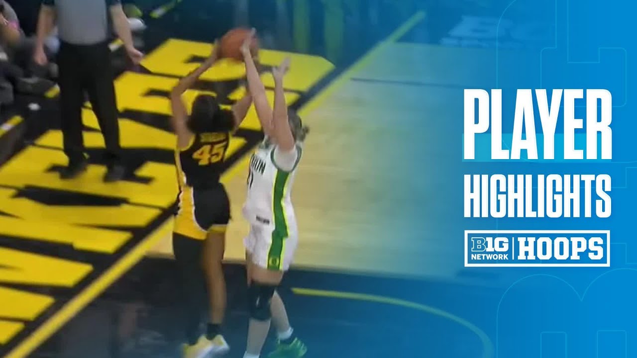Hannah Stuelke 18 PTS 8 REB 8 AST vs. Oregon | Iowa Women's Basketball