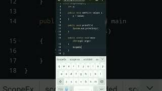 Java Scope  #shorts #coding #programming #android#java #shortvideo screenshot 3