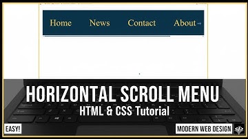 How to create a Horizontal Scrollable Menu | Horizontal Scrollbar | HTML & CSS Projects.