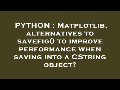 PYTHON : Matplotlib,