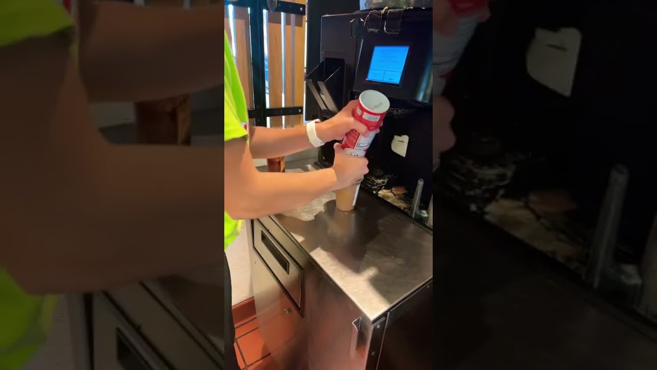Making a Mocha Frappe ￼from McDonald’s￼ 