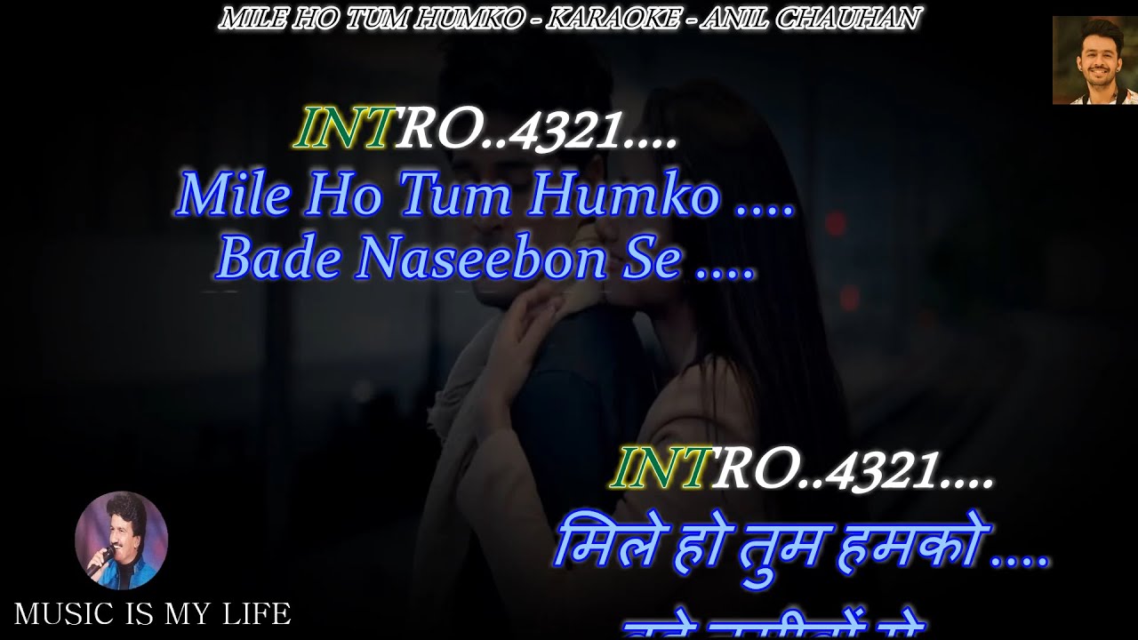 Mile Ho Tum Humko Karaoke With Scrolling Lyrics Eng  