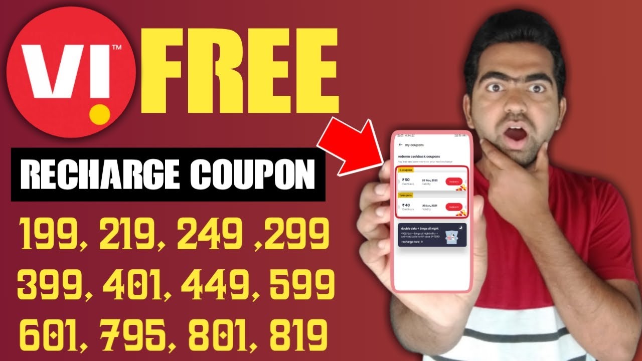 Free recharge coupons for vodafone