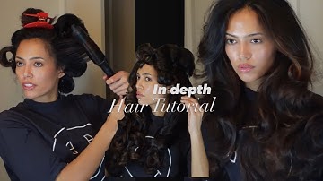 blowout look with a curling iron | hair tutorial 