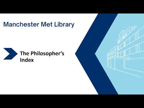 The Philosopher's Index