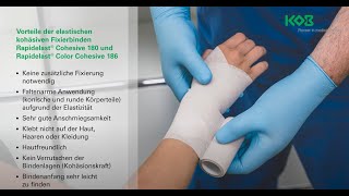 Rapidelast - Kohäsive Fixierbinde Mit Leichter Stützwirkung