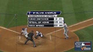 TEX@SD: Andrus races to steal home in 3.19 seconds