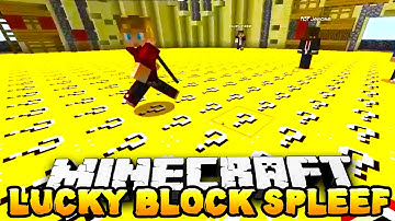 Minecraft Modded Minigame - LUCKY BLOCK SPLEEF #2 - w/ THE PACK!
