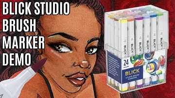 Blick Studio Brush Marker DEMO - Cozy & Rosy