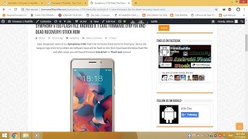Symphony V155 Flash File FRP Lock And Hang Logo Care Firmware