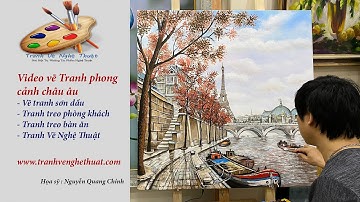 Vẽ Tranh Phong Cảnh Châu Âu - Vẽ Tranh Sơn Dầu
