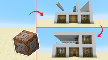 SELF-BUILDING HOUSE!? - Minecraft Command Blocks