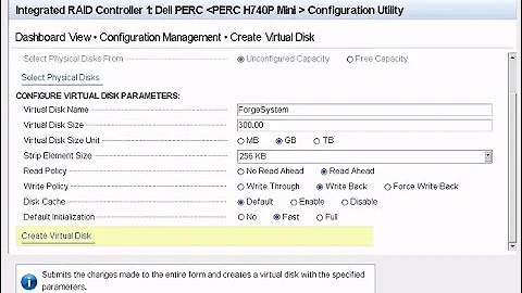 Raid configuration Dell EMC R740 and Server 2016 installation From IDRAC | KAP