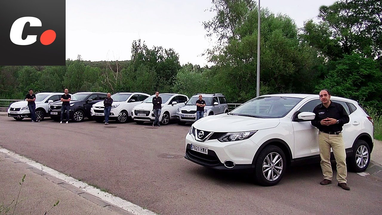 Nissan Qashqai, Hyundai ix35, Kia Sportage, Skoda Yeti, 3008, SX4 S-Cross |  Prueba SUV | coches.net - YouTube