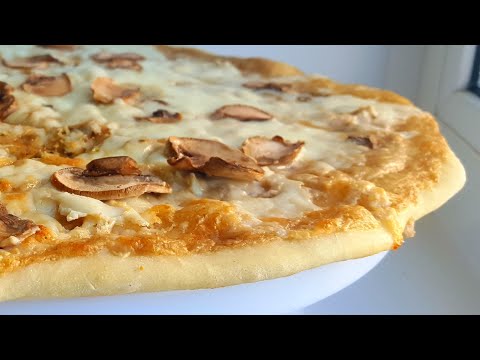 Самая вкусная грибная пицца🍕белый грибной соус🍕 mushroom pizza