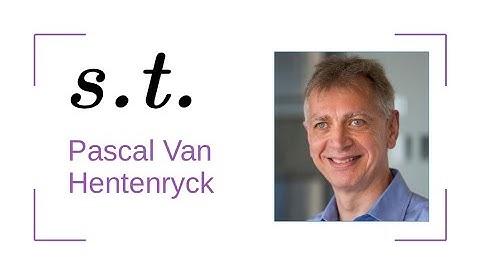 Subject to: Pascal Van Hentenryck