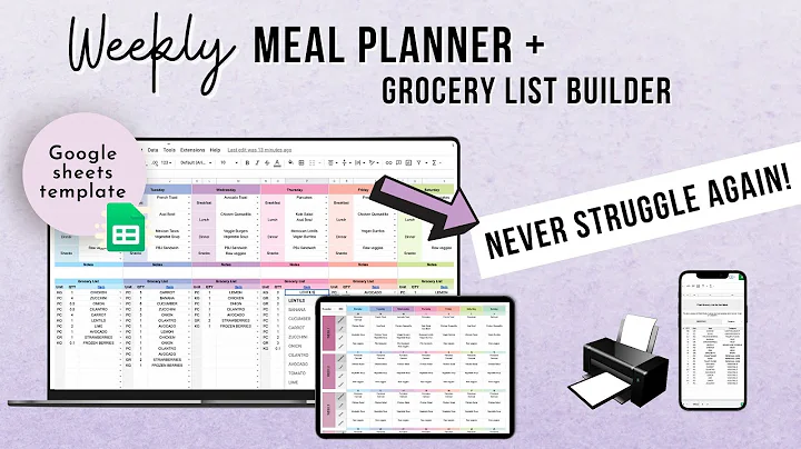 Ultimate Meal Planner and Grocery List Builder