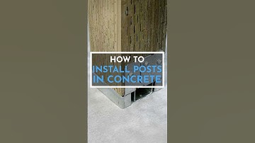 Concrete Post Installation Made EASY for Beginners—No Braces Required! #shorts