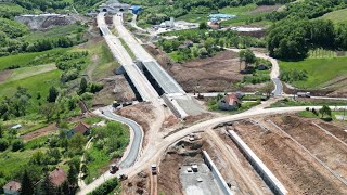 Pakovraće i tunel Laz - sledi uklanjanje lokalnog puta - dron snimak