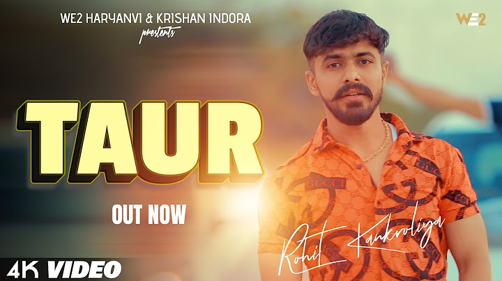 Taur (Official Video) Rohit Kankroliya | Divya Sharma | Haryanvi Songs Haryanavi 2021 | WE2 HARYANVI